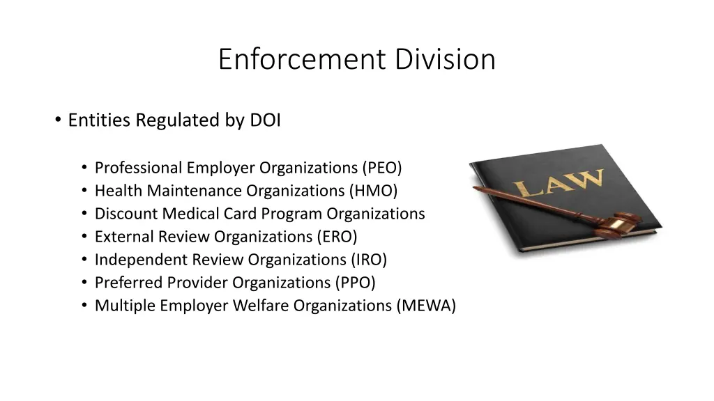 enforcement division 1