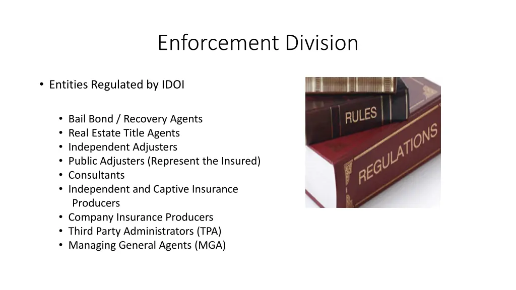 enforcement division