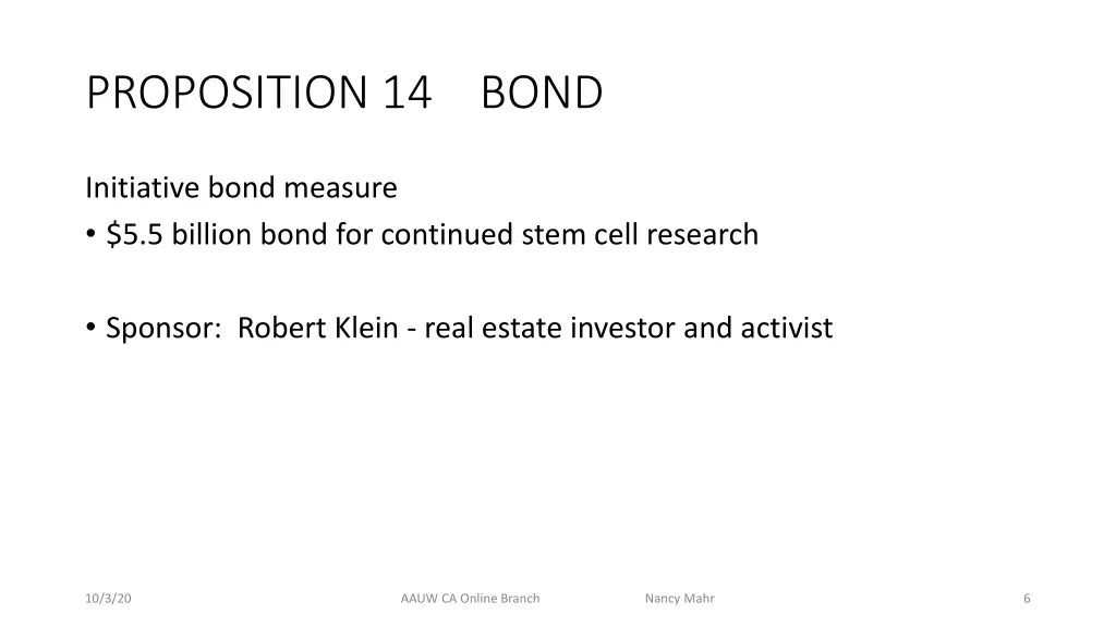 proposition 14 bond