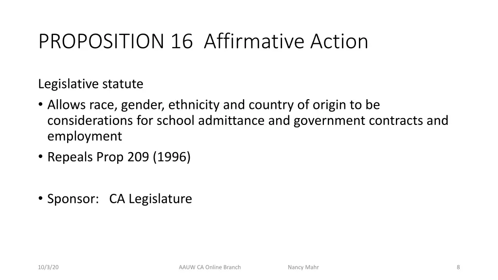 proposition 16 affirmative action