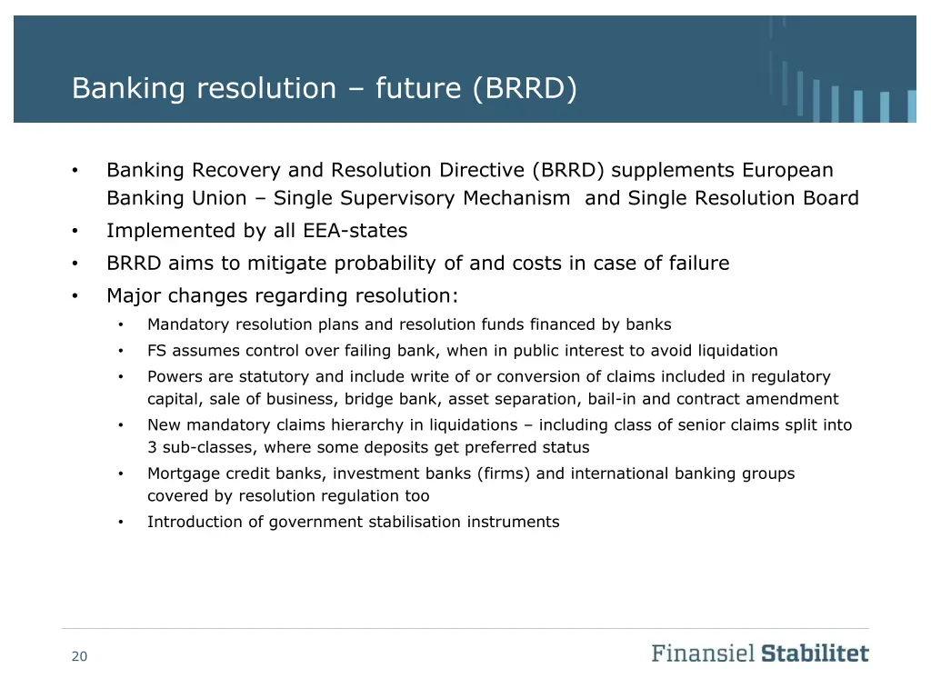 banking resolution future brrd