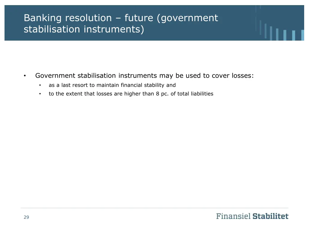 banking resolution future government