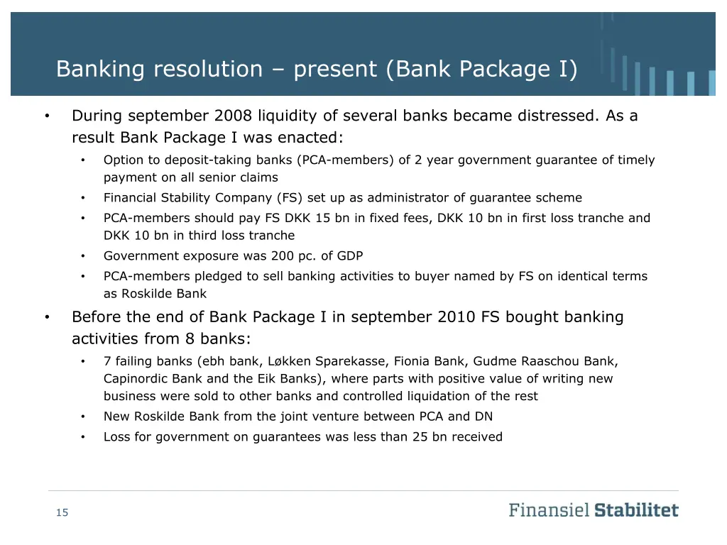 banking resolution present bank package i