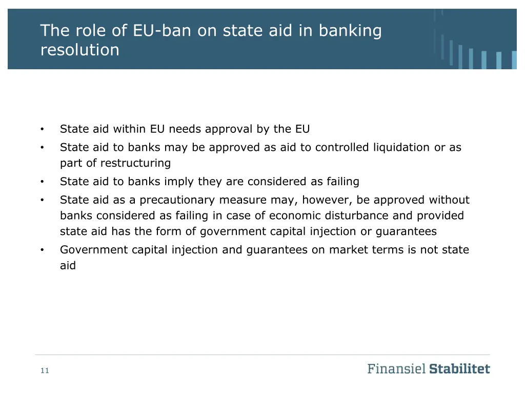 the role of eu ban on state aid in banking