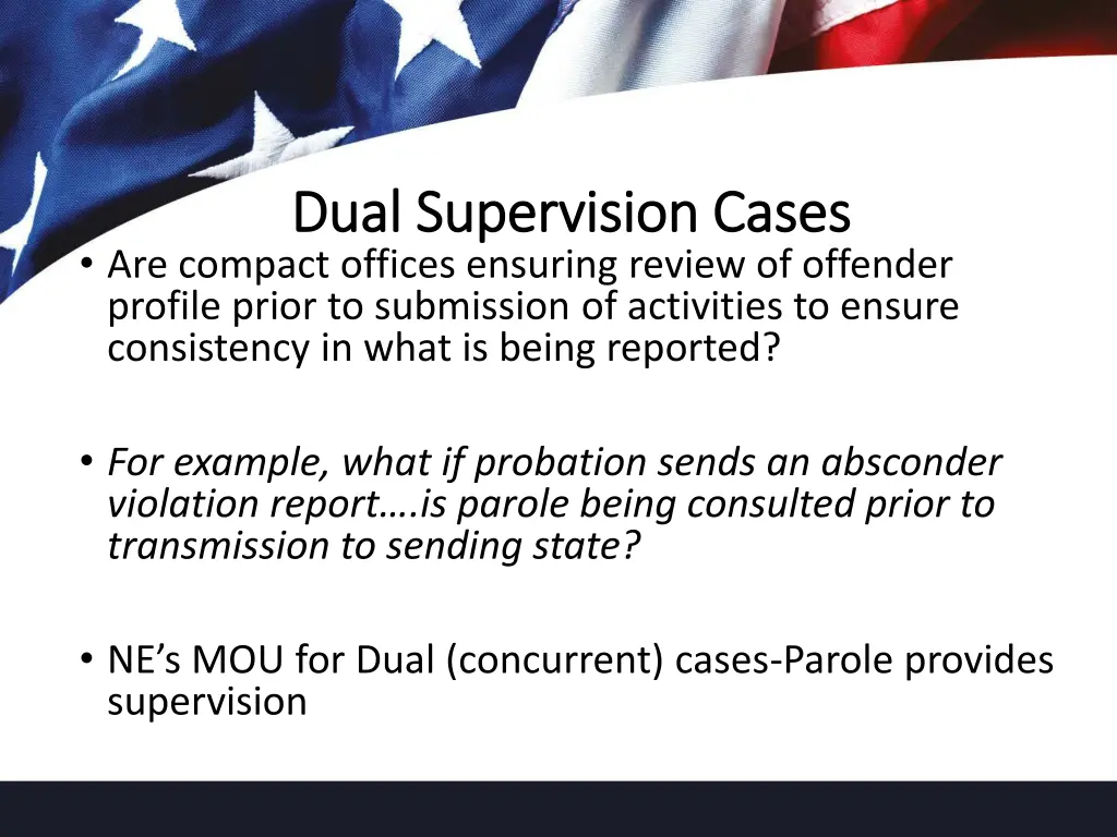 dual supervision cases dual supervision cases