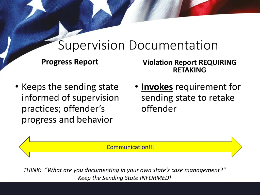 supervision documentation