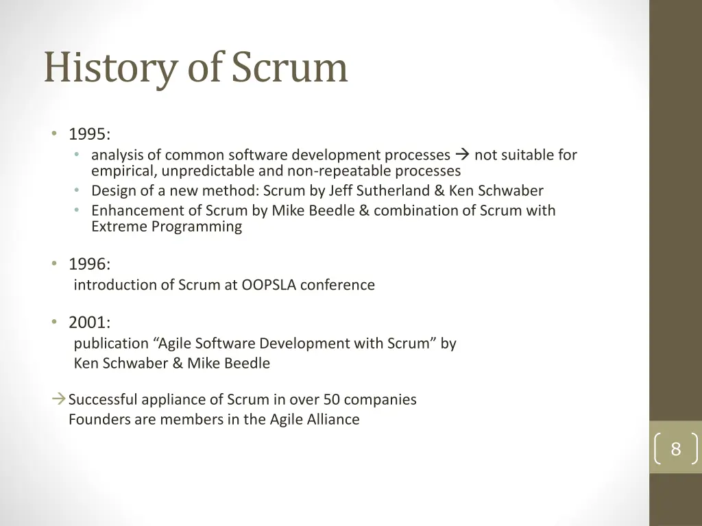 history of scrum