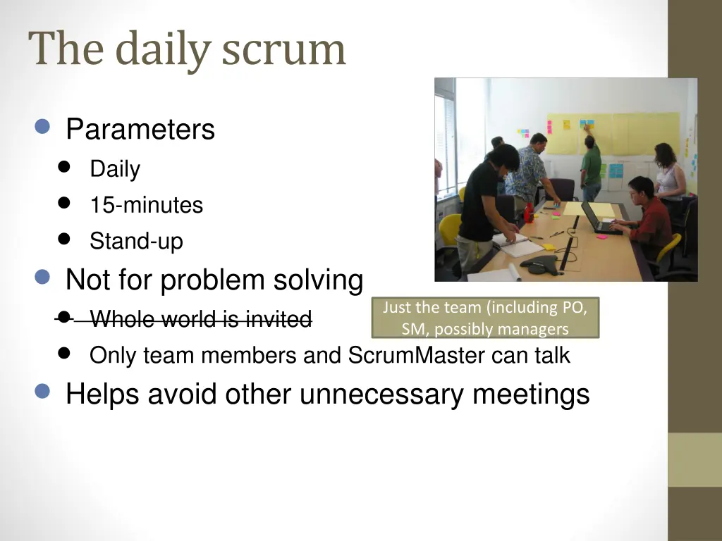 the daily scrum