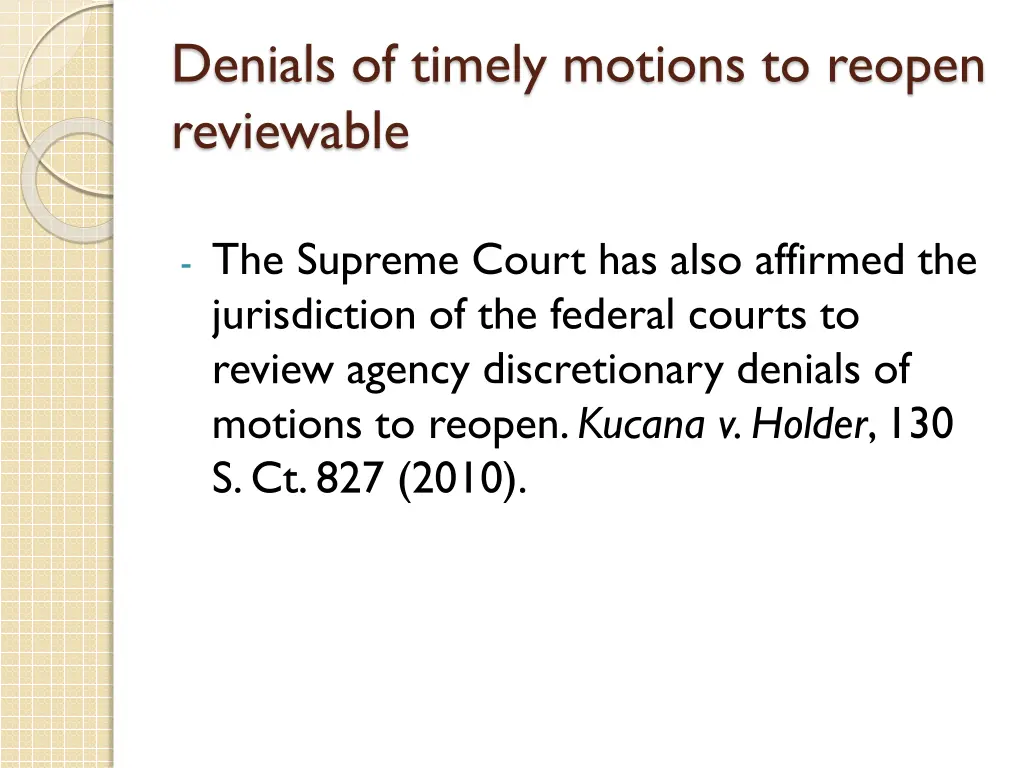 denials of timely motions to reopen reviewable