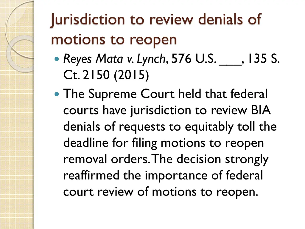 jurisdiction to review denials of motions