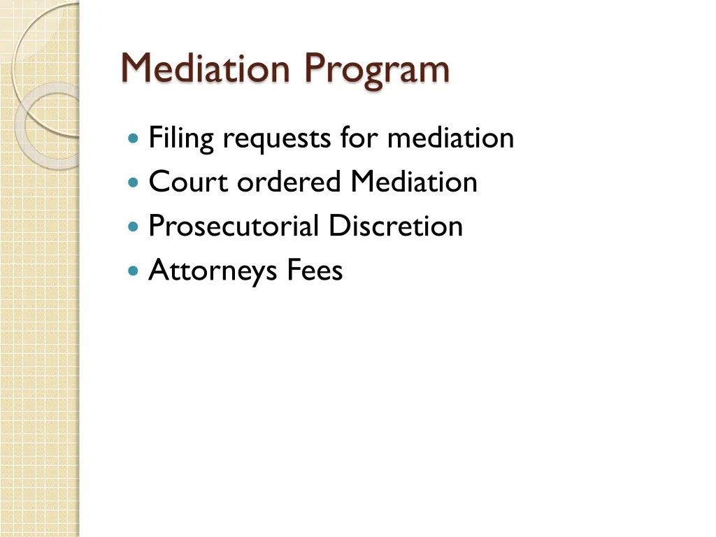 mediation program