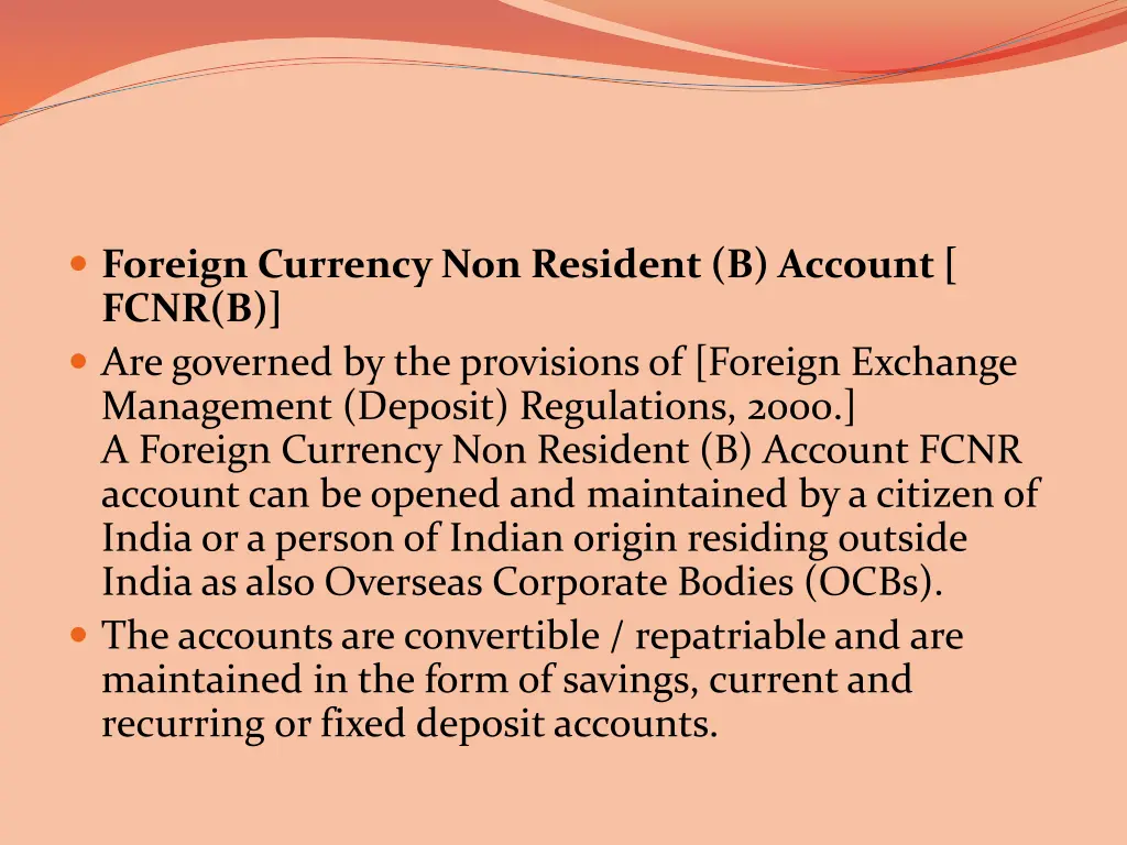 foreign currency non resident b account fcnr