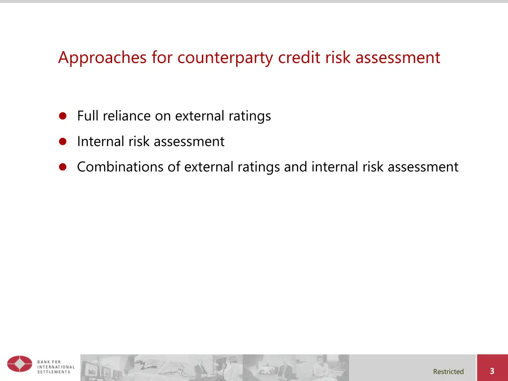 approaches for counterparty credit risk assessment