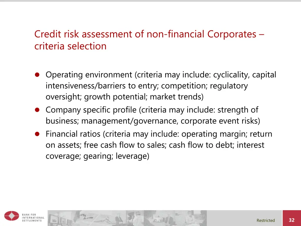 credit risk assessment of non financial