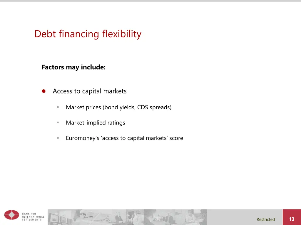 debt financing flexibility