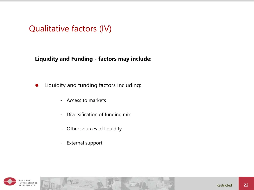 qualitative factors iv