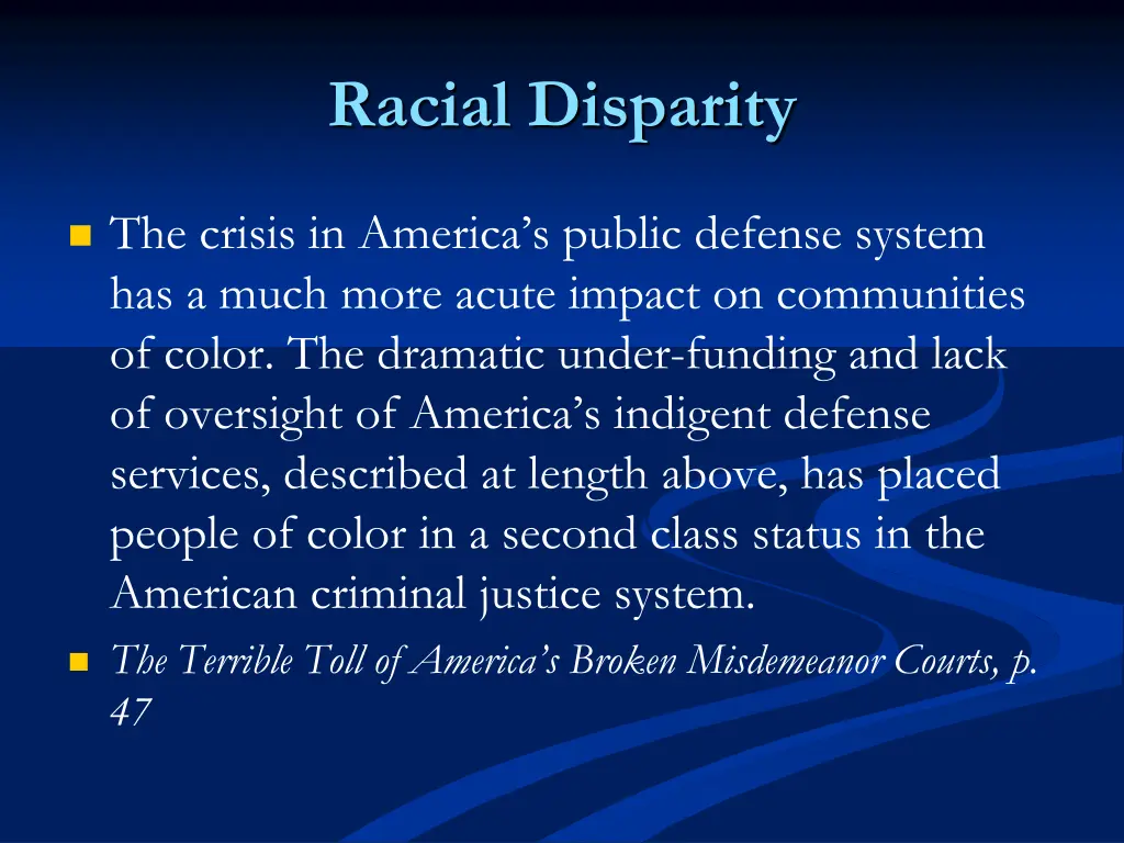 racial disparity