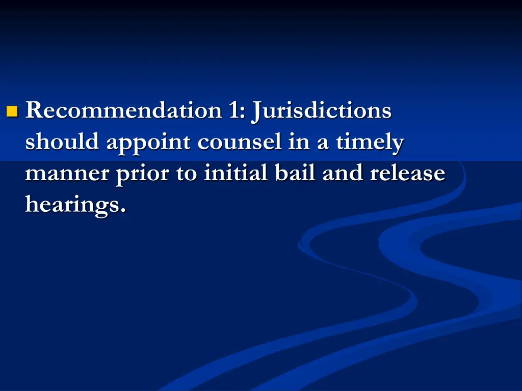 recommendation 1 jurisdictions should appoint