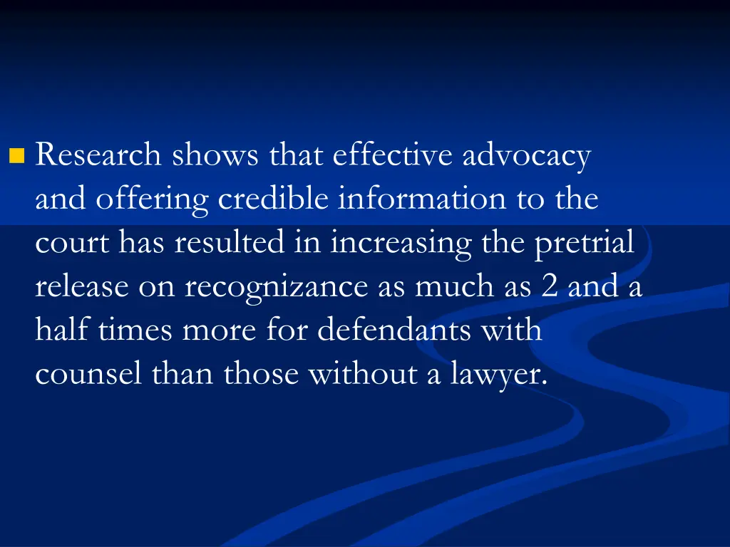 research shows that effective advocacy