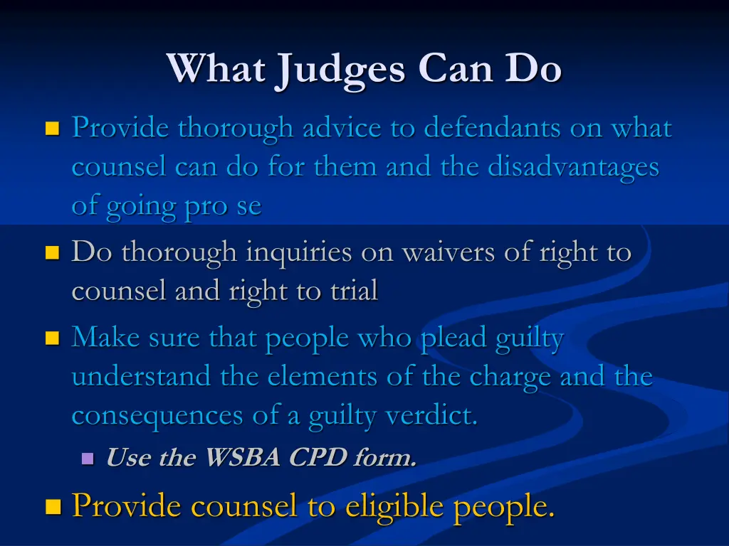 what judges can do