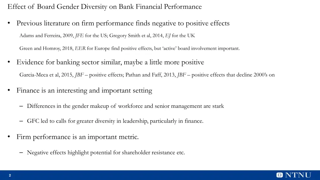 effect of board gender diversity on bank