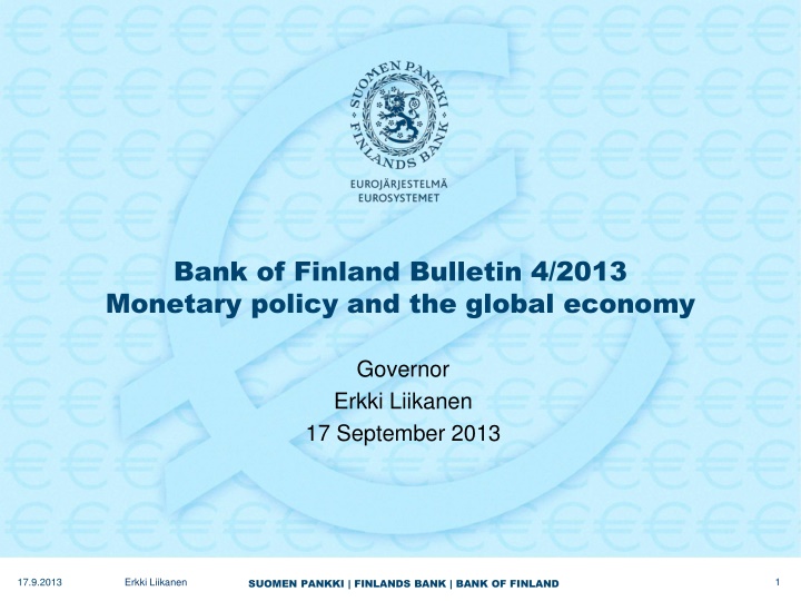 bank of finland bulletin 4 2013 monetary policy