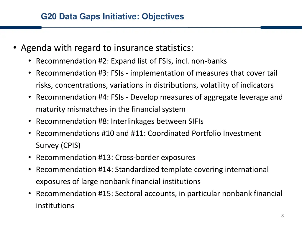 g20 data gaps initiative objectives