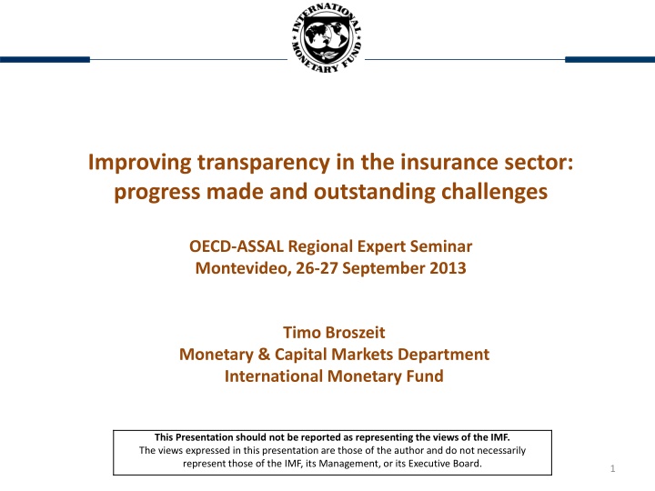 improving transparency in the insurance sector