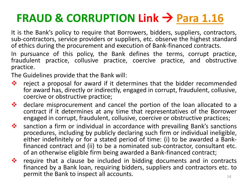 fraud corruption link