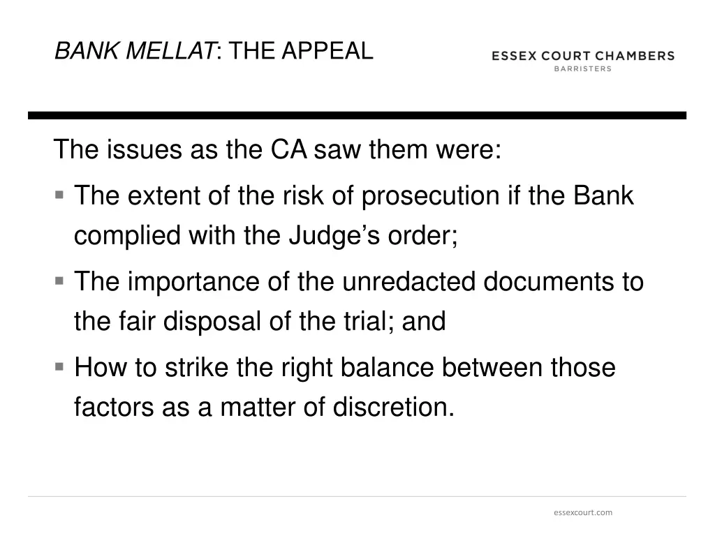 bank mellat the appeal