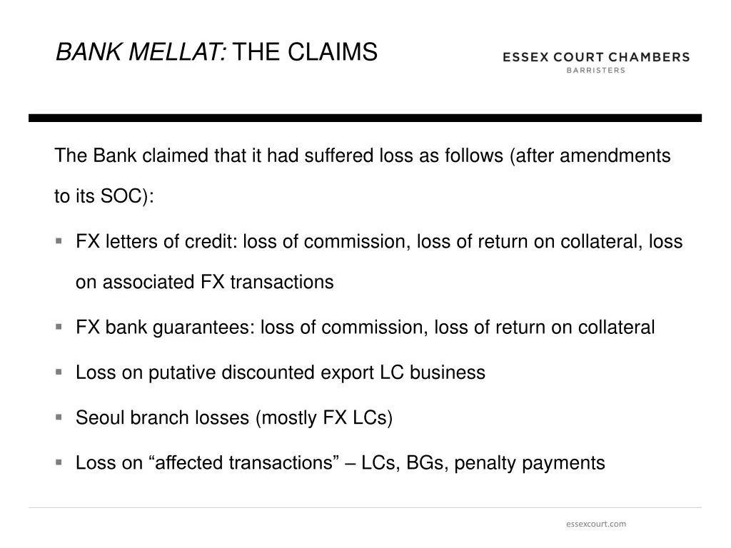 bank mellat the claims 1