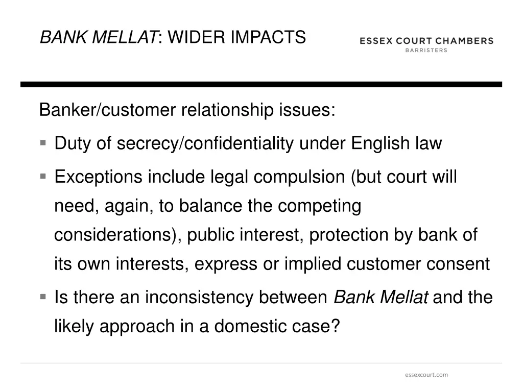 bank mellat wider impacts 2