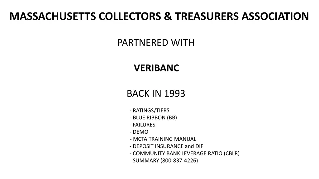 massachusetts collectors treasurers association