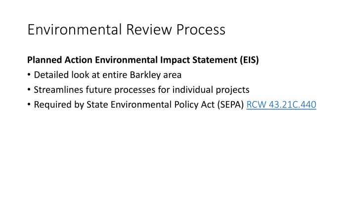 environmental review process