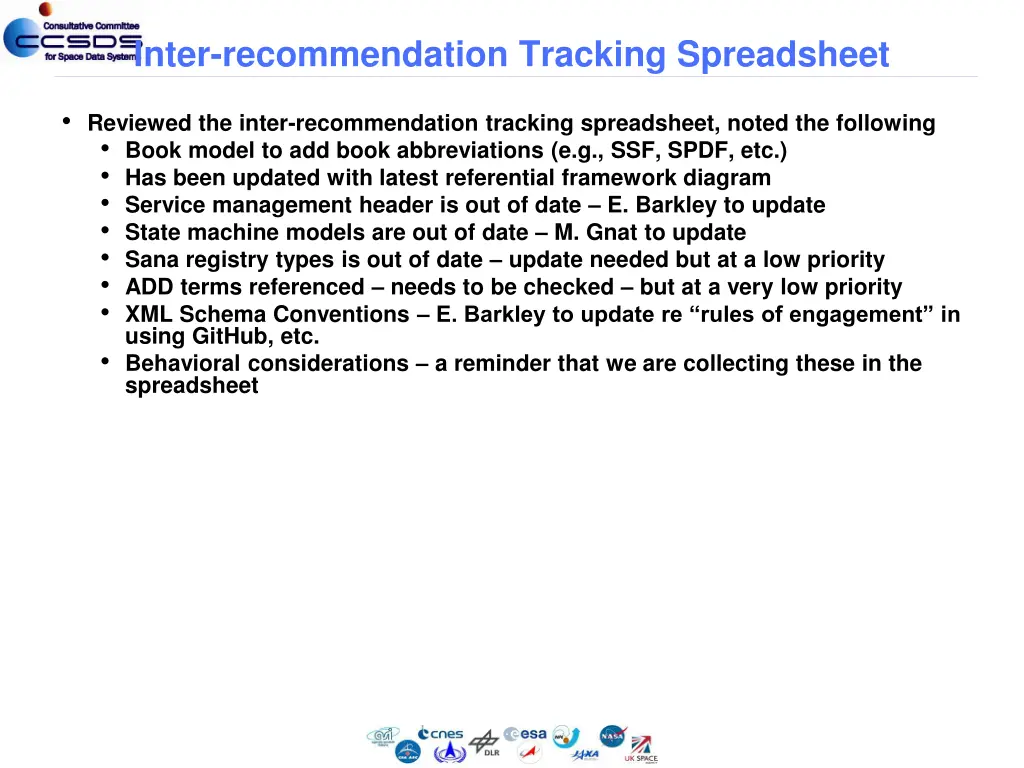 inter recommendation tracking spreadsheet