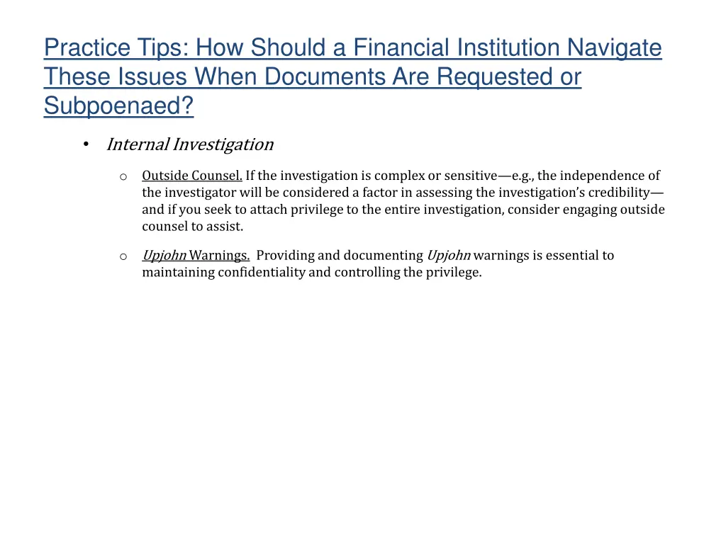 practice tips how should a financial institution 2