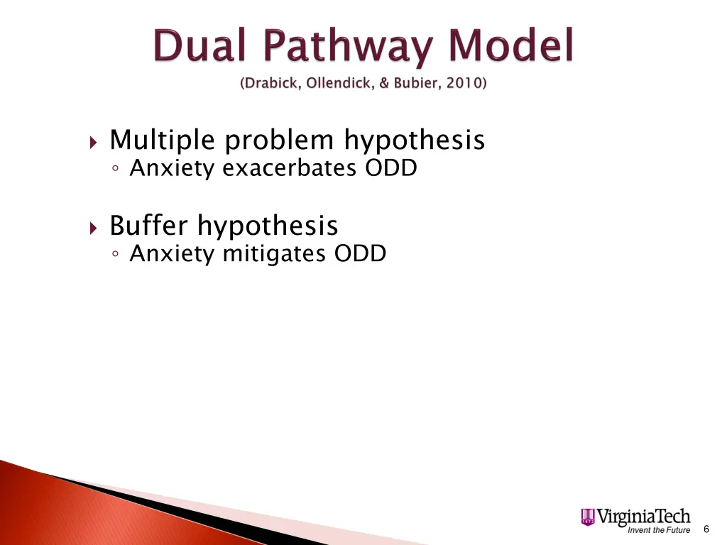 multiple problem hypothesis anxiety exacerbates