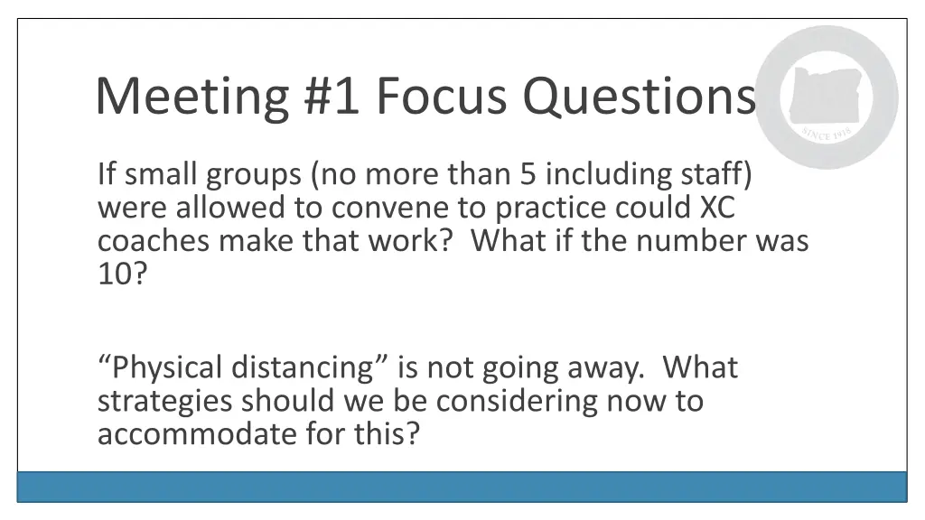 meeting 1 focus questions 1