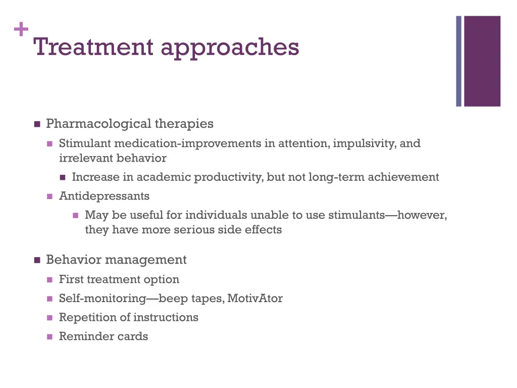 treatment approaches