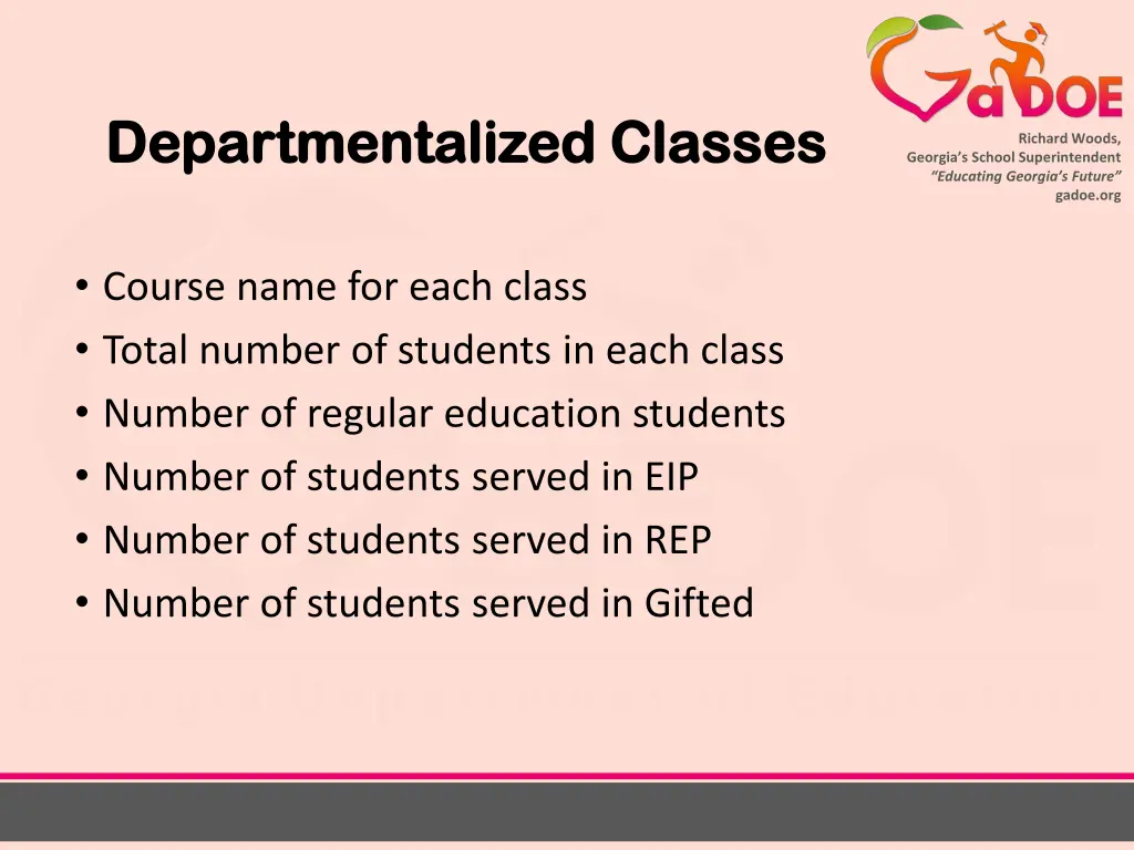 departmentalized classes departmentalized classes