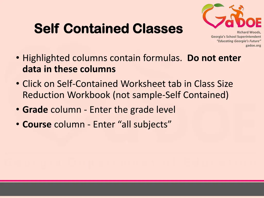 self contained classes self contained classes