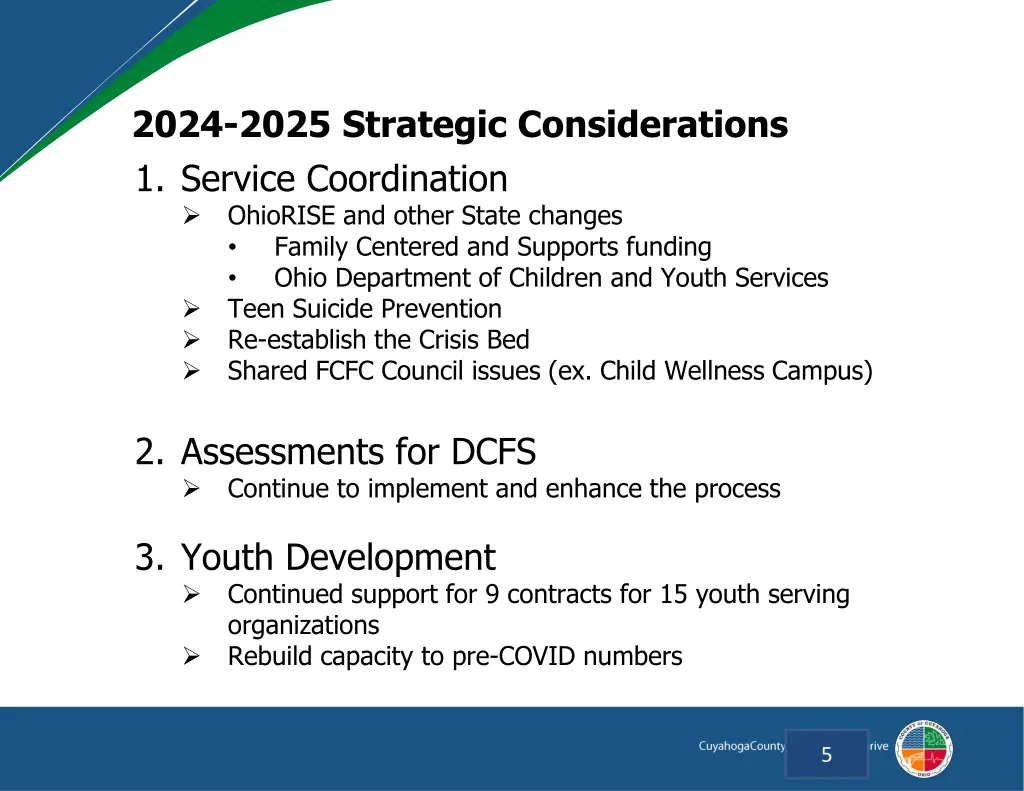 2024 2025 strategic considerations 1 service