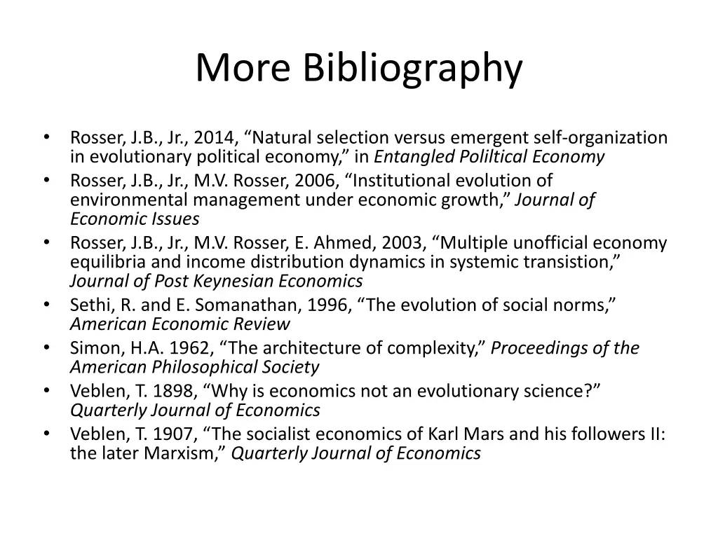 more bibliography 1