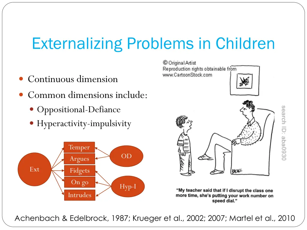 externalizing problems in children