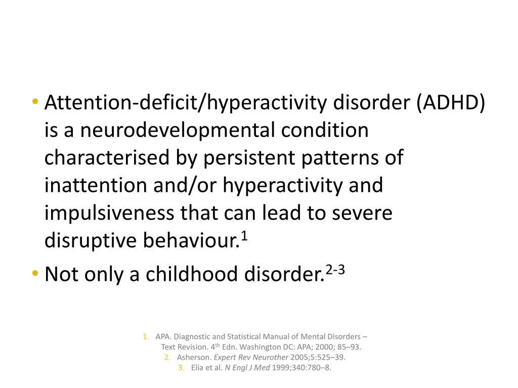 attention deficit hyperactivity disorder adhd