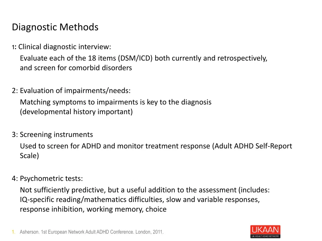 diagnostic methods