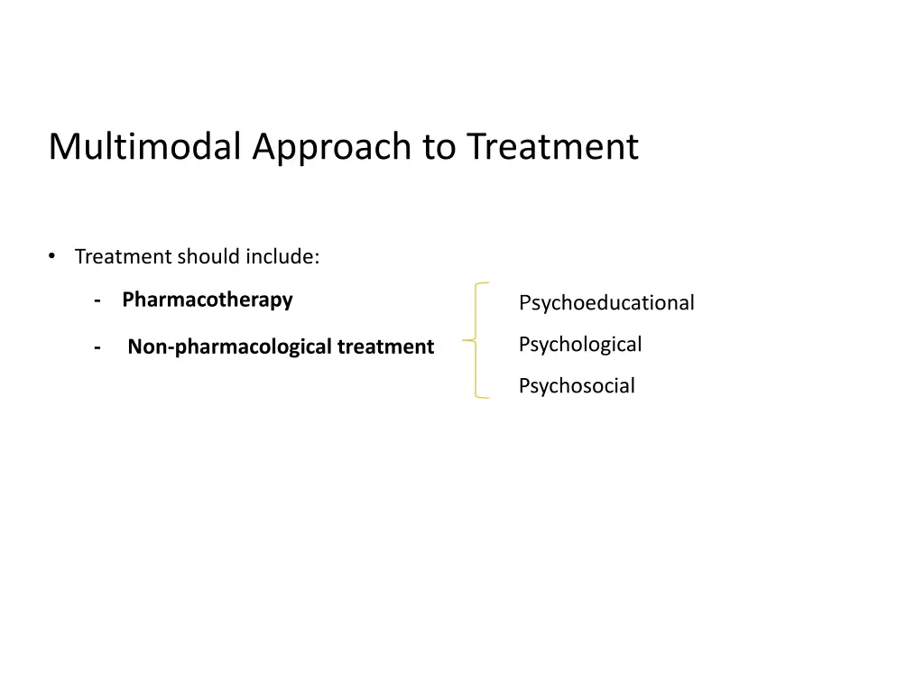 multimodal approach to treatment