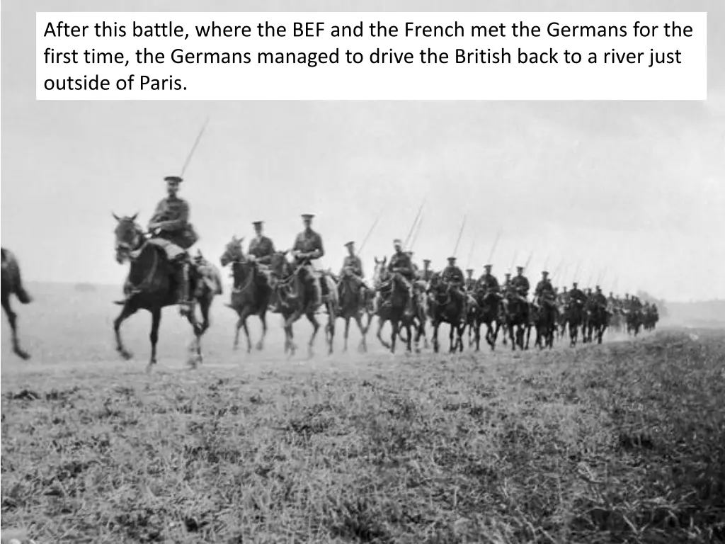 after this battle where the bef and the french 1