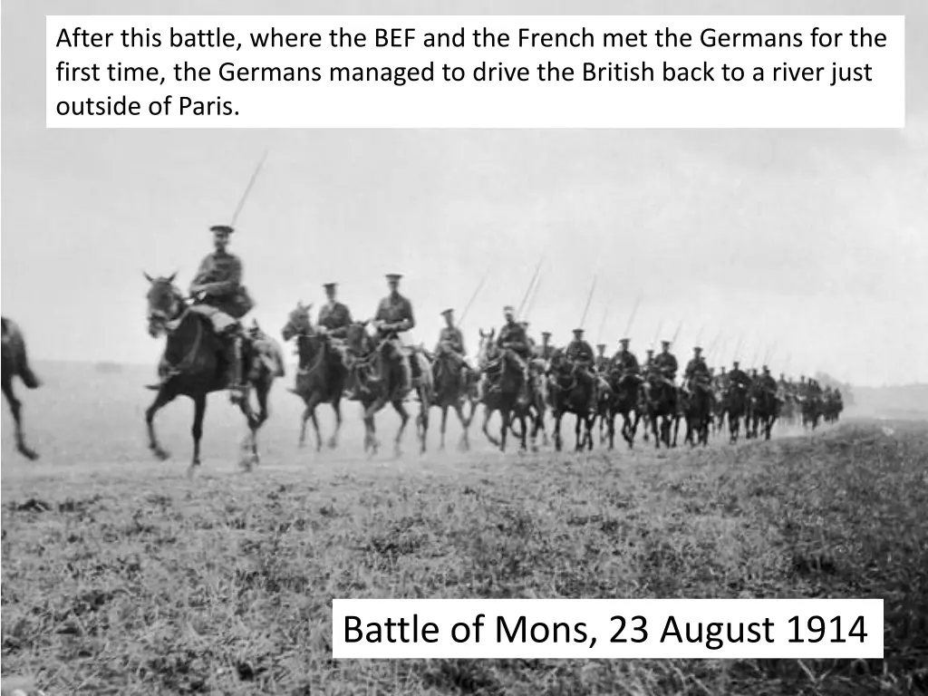 after this battle where the bef and the french