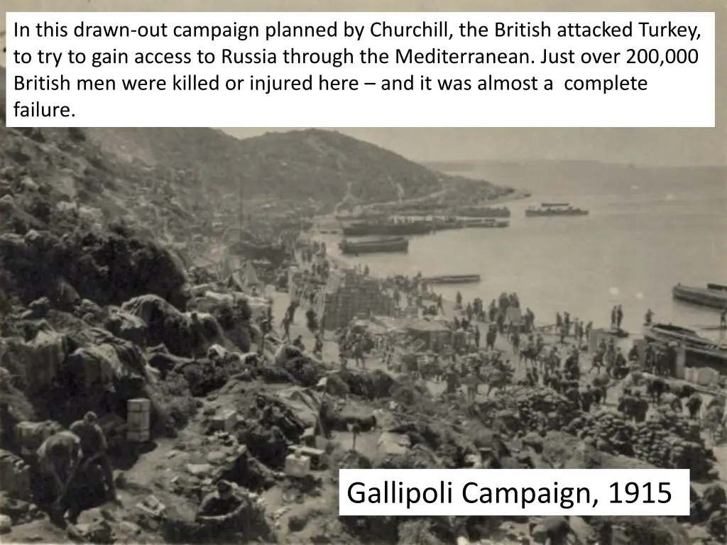 in this drawn out campaign planned by churchill